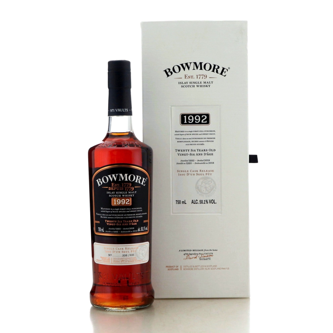 Image for Bowmore 1992 Single Cask Release 26 Year Old