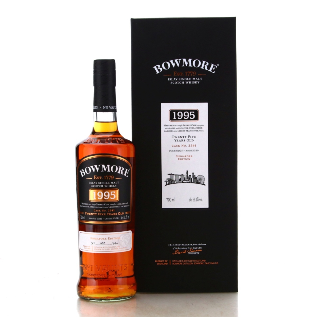 Image for Bowmore 1995 Singapore Edition 25 Year Old