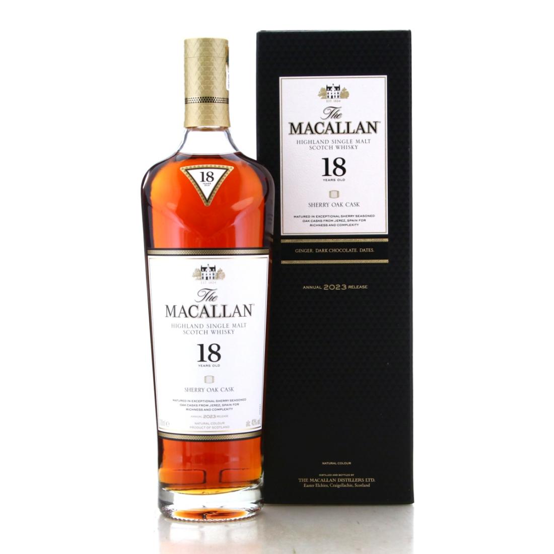 Macallan Sherry Oak Cask 18 Annual 2023 Release