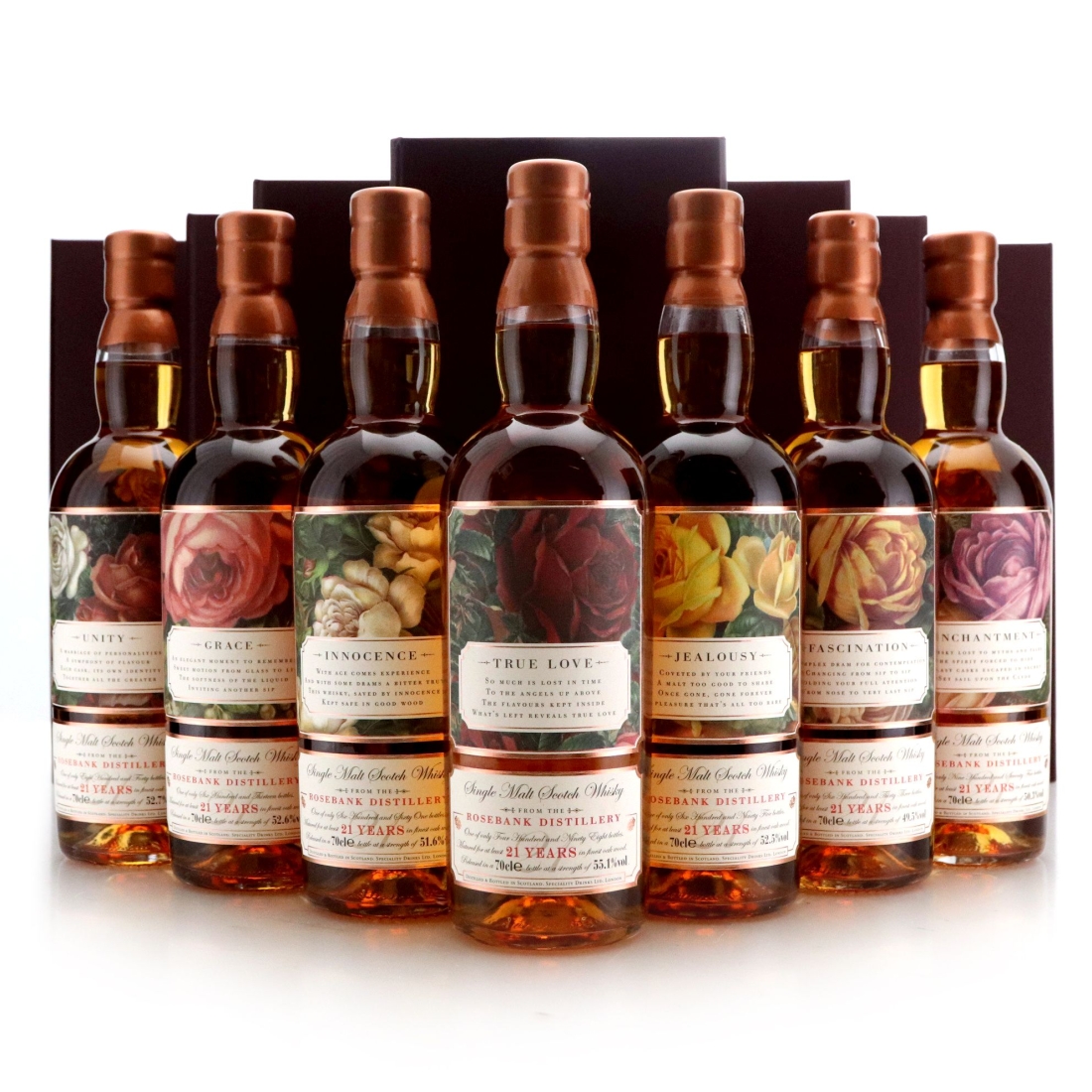 Image for Rosebank 21 Year Old Speciality Drinks x 7 / The Roses Edition #1-7