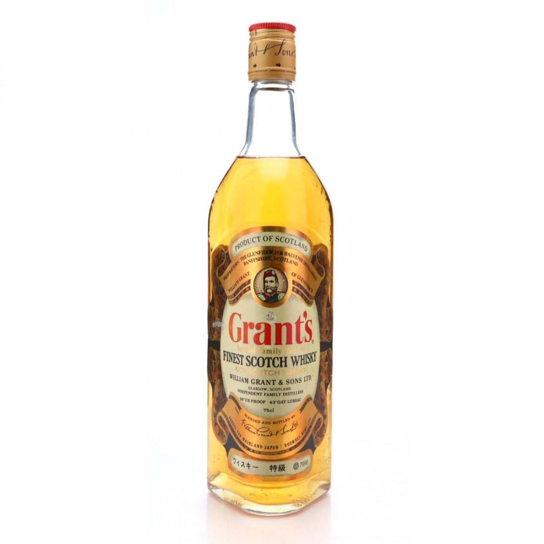 Grants Family Reserve Circa 1970s Japanese Import