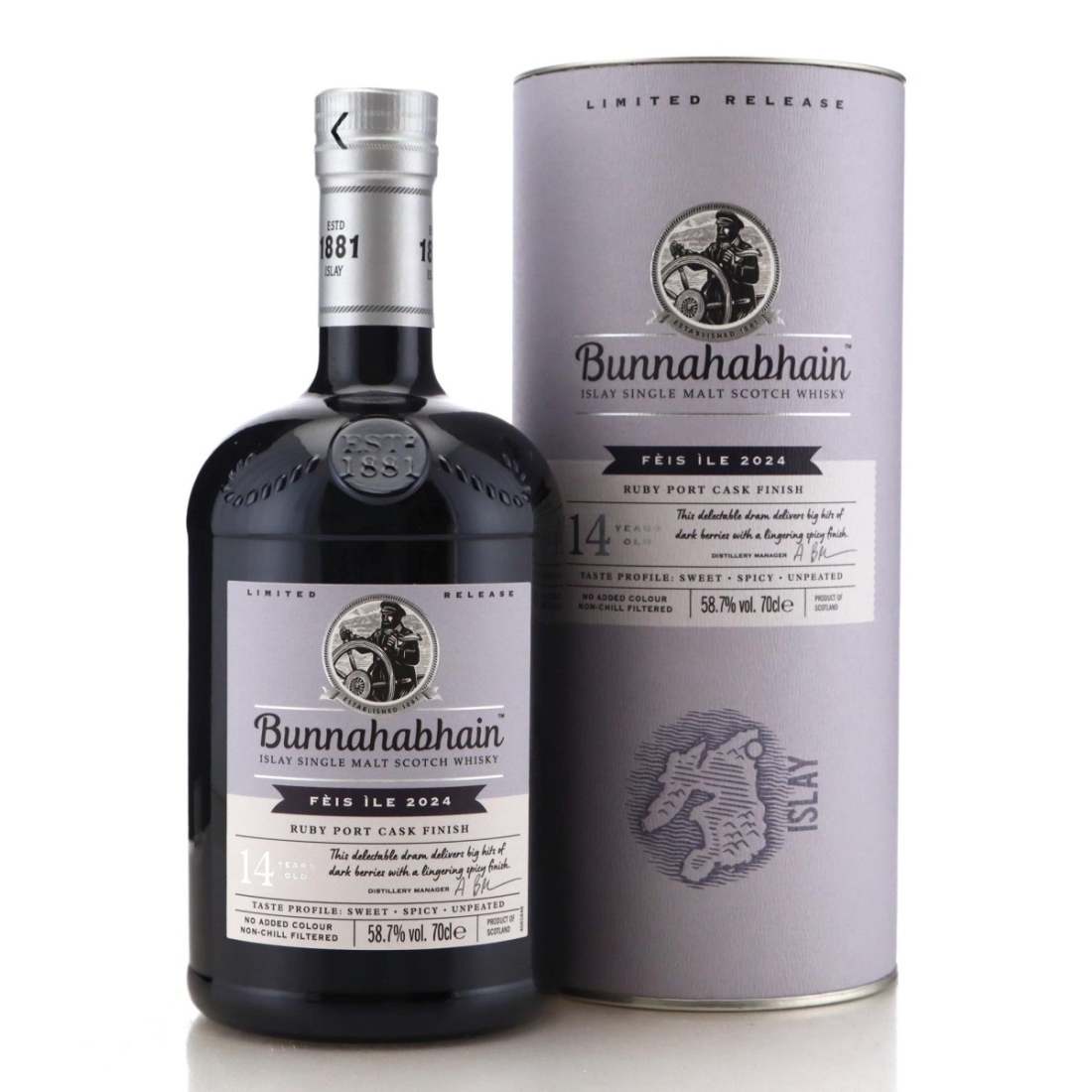 Image for Bunnahabhain 2009 Ruby Port Cask Finish 14 Year Old