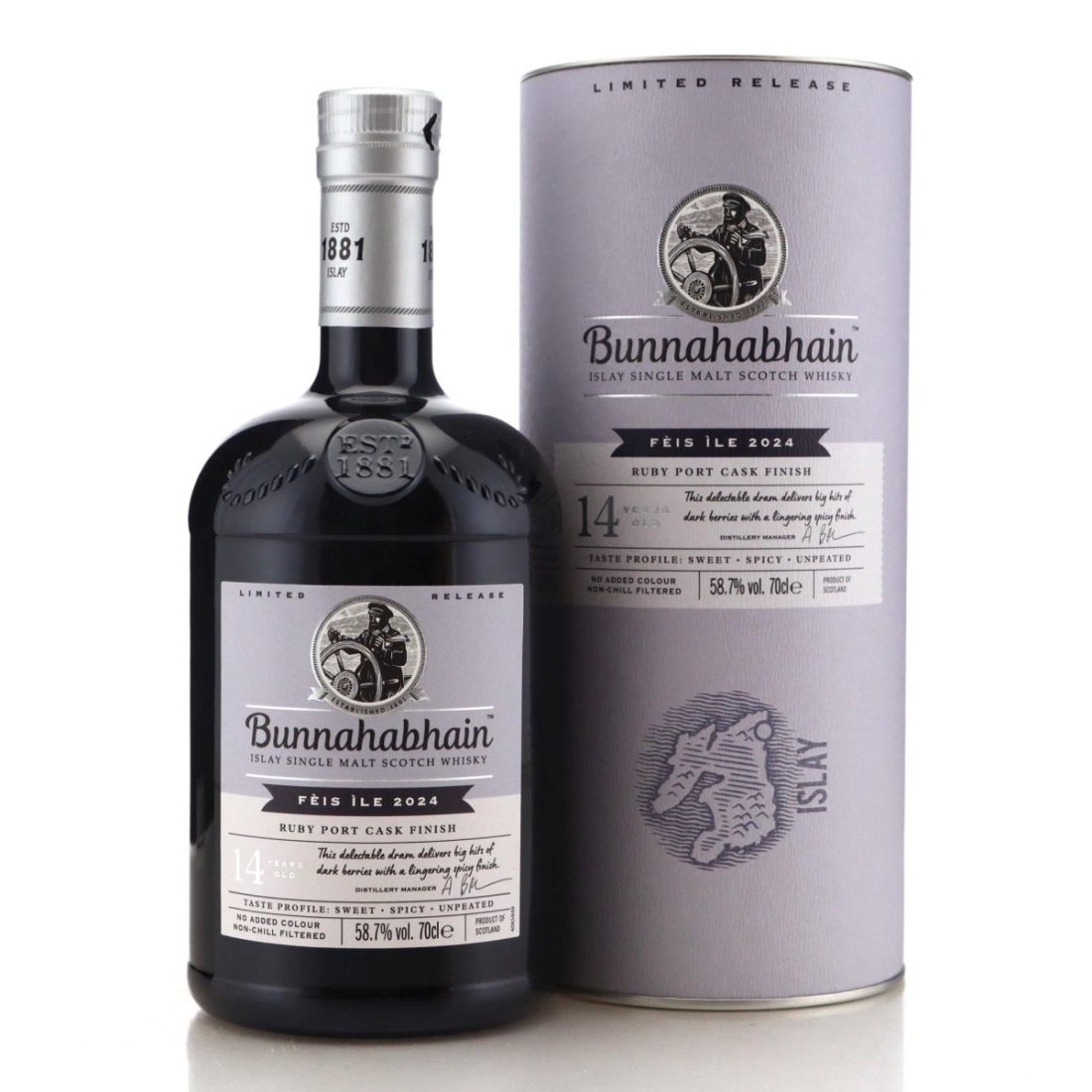 Image for Bunnahabhain 2009 Ruby Port Cask Finish 14 Year Old