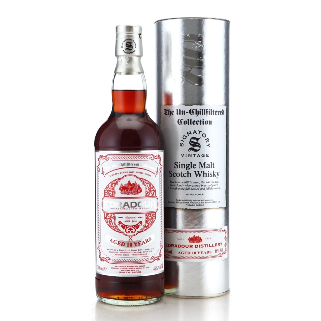 Image for Edradour 2010 The Un-Chillfiltered Collection 10 Year Old