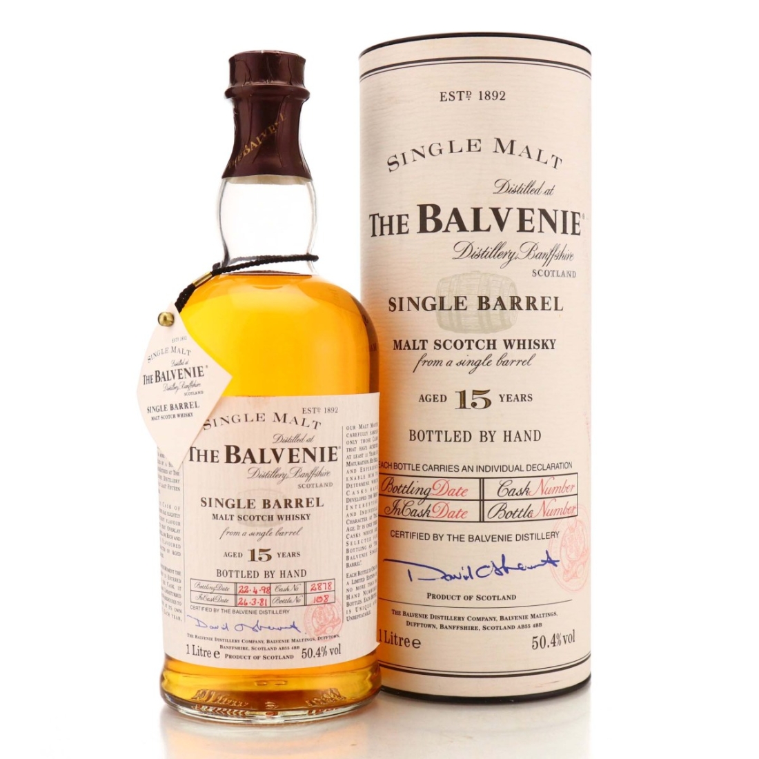 Image for Balvenie 1981 Single Barrel 15 Year Old Litre