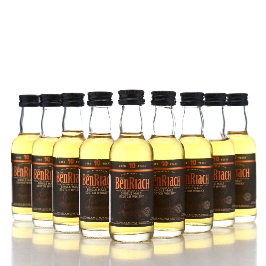 Image for Benriach 10 Year Old Miniatures x 9
