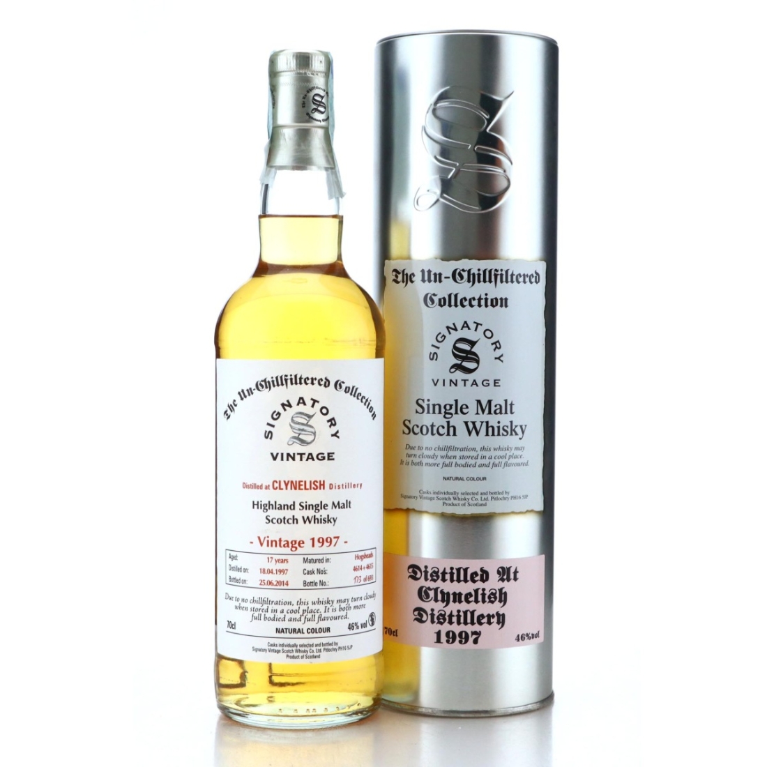Image for Clynelish 1997 The Un-Chillfiltered Collection 17 Year Old