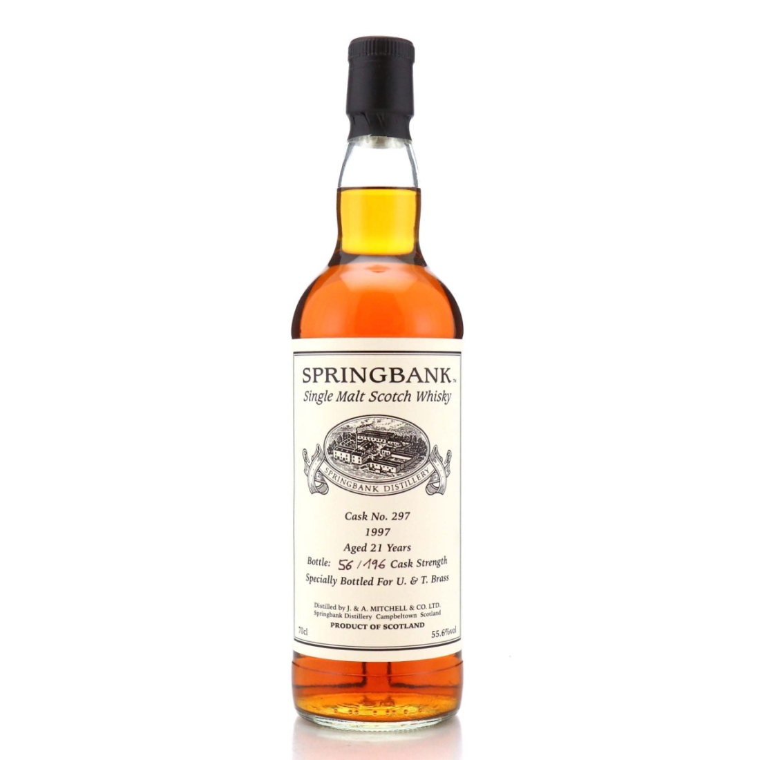Image for Springbank 1997 Private Cask 21 Year Old #297 - U & T Brass