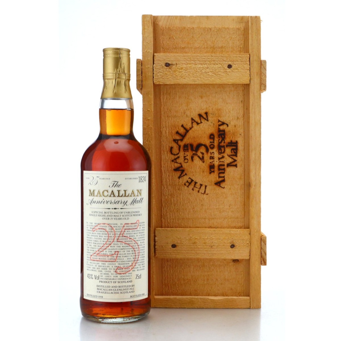 Image for Macallan 1958 Anniversary Malt 25 Year Old