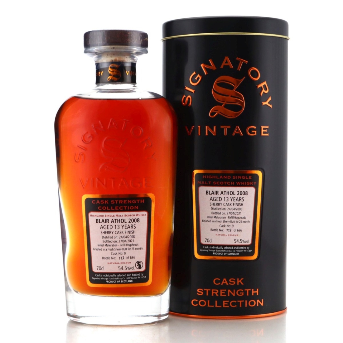 Image for Blair Athol 2008 Cask Strength Collection 13 Year Old