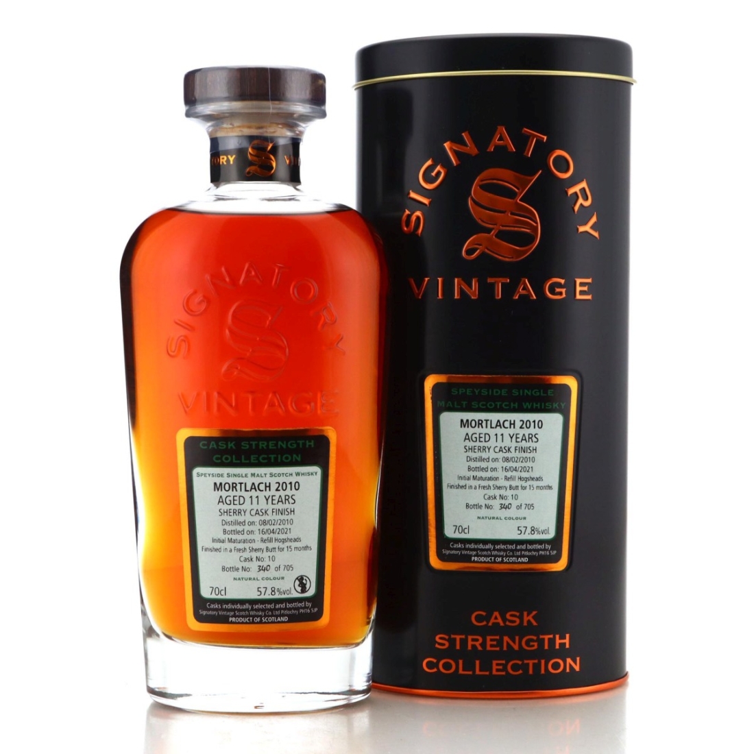 Image for Mortlach 2010 Signatory Vintage 11 Year Old Cask Strength