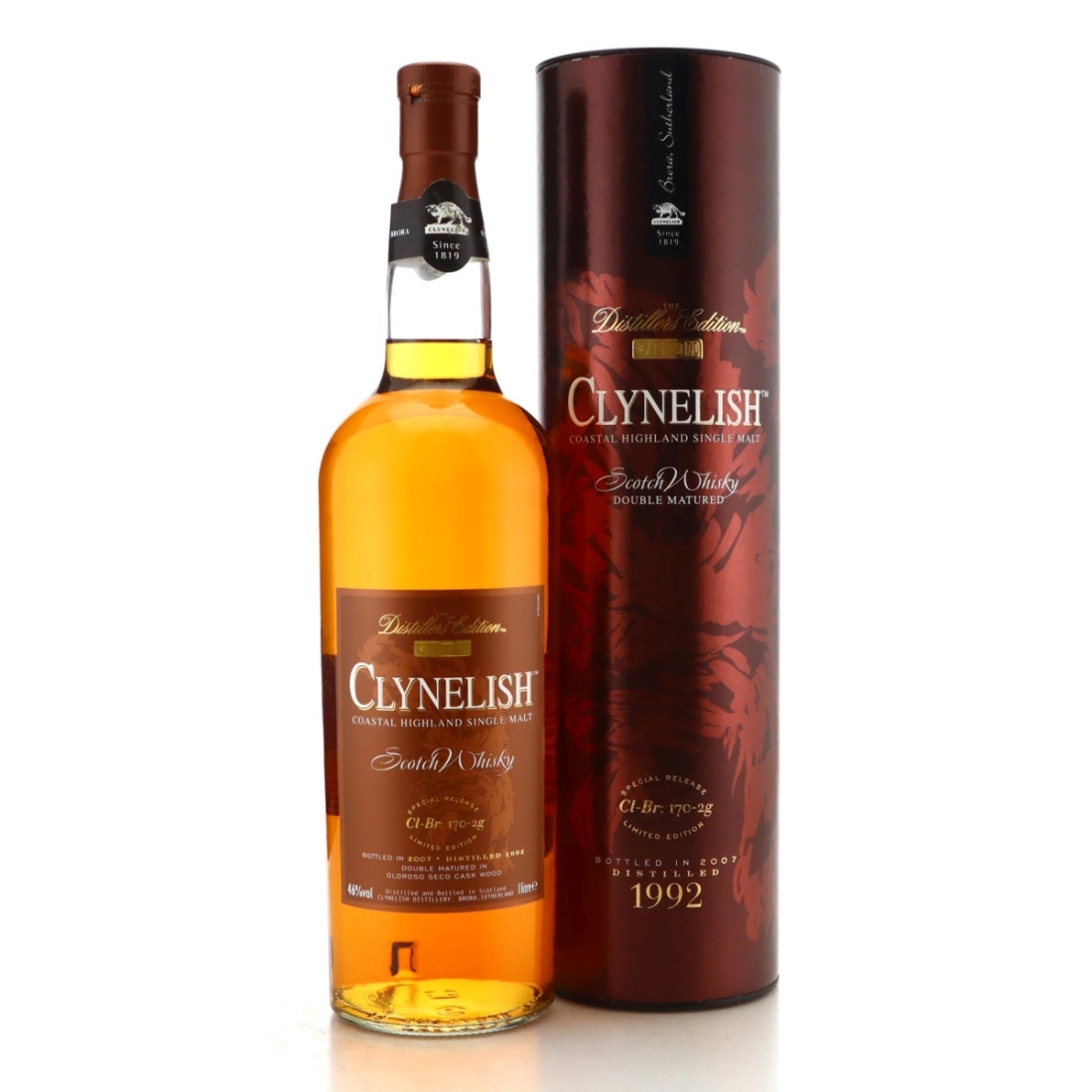 Image for Clynelish 1992 Distillers Edition Cl-Br: 170-2g Litre
