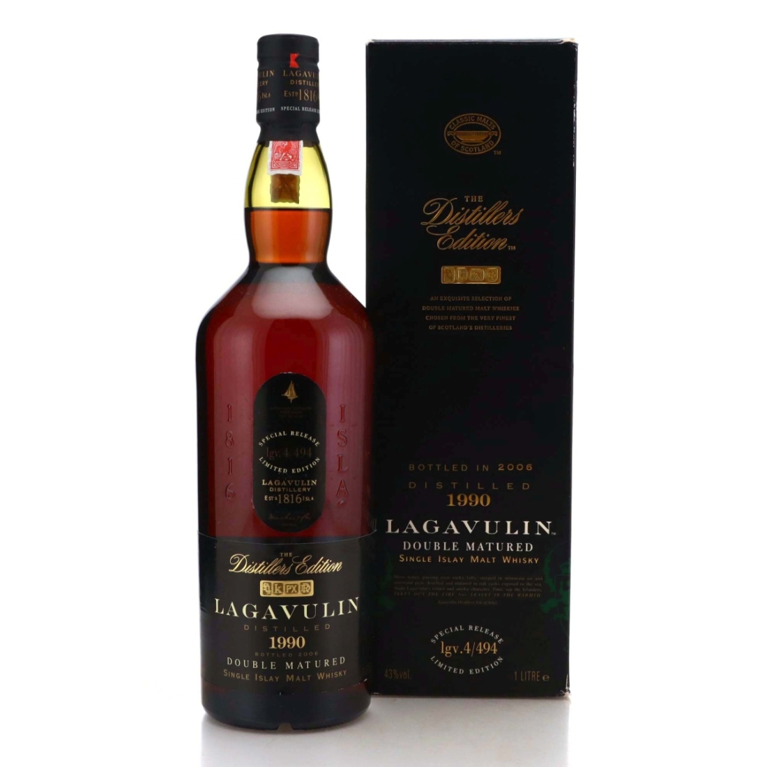 Image for Lagavulin 1990 The Distillers Edition lgv.4/494 Litre