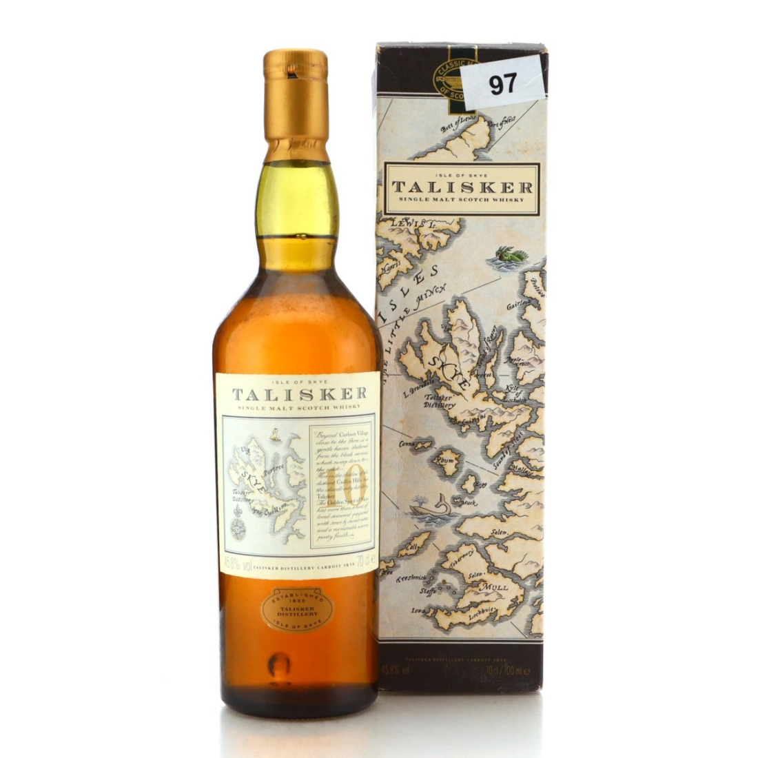 Image for Talisker 10 Year Old Map Label 