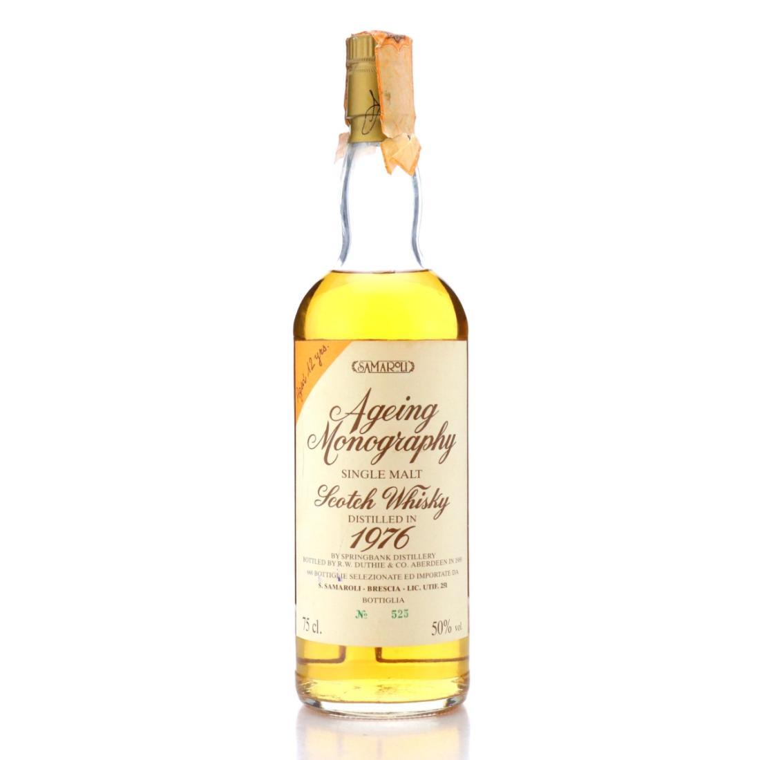 Springbank 1976 Ageing Monography 12 Year Old
