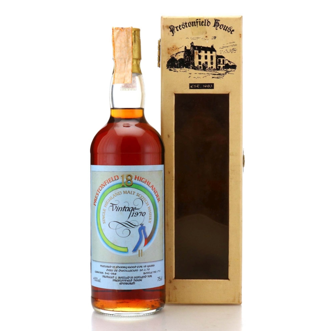 Image for Glendronach 1970 Prestonfield Highlander 18 Year Old
