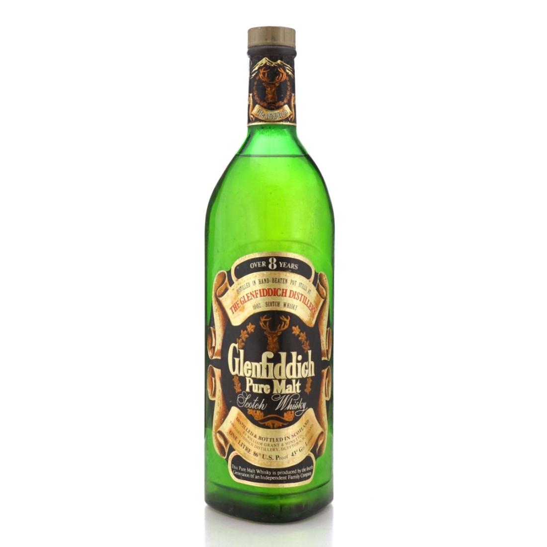Image for Glenfiddich 8 Year Old Pure Malt 1 Litre 1970s