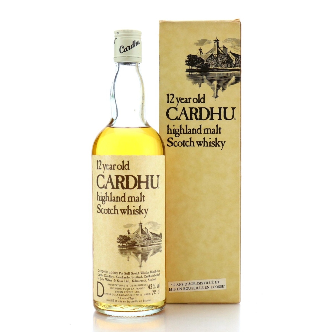 Image for Cardhu 12 Year Old John Walker and Sons  - Simon Frères