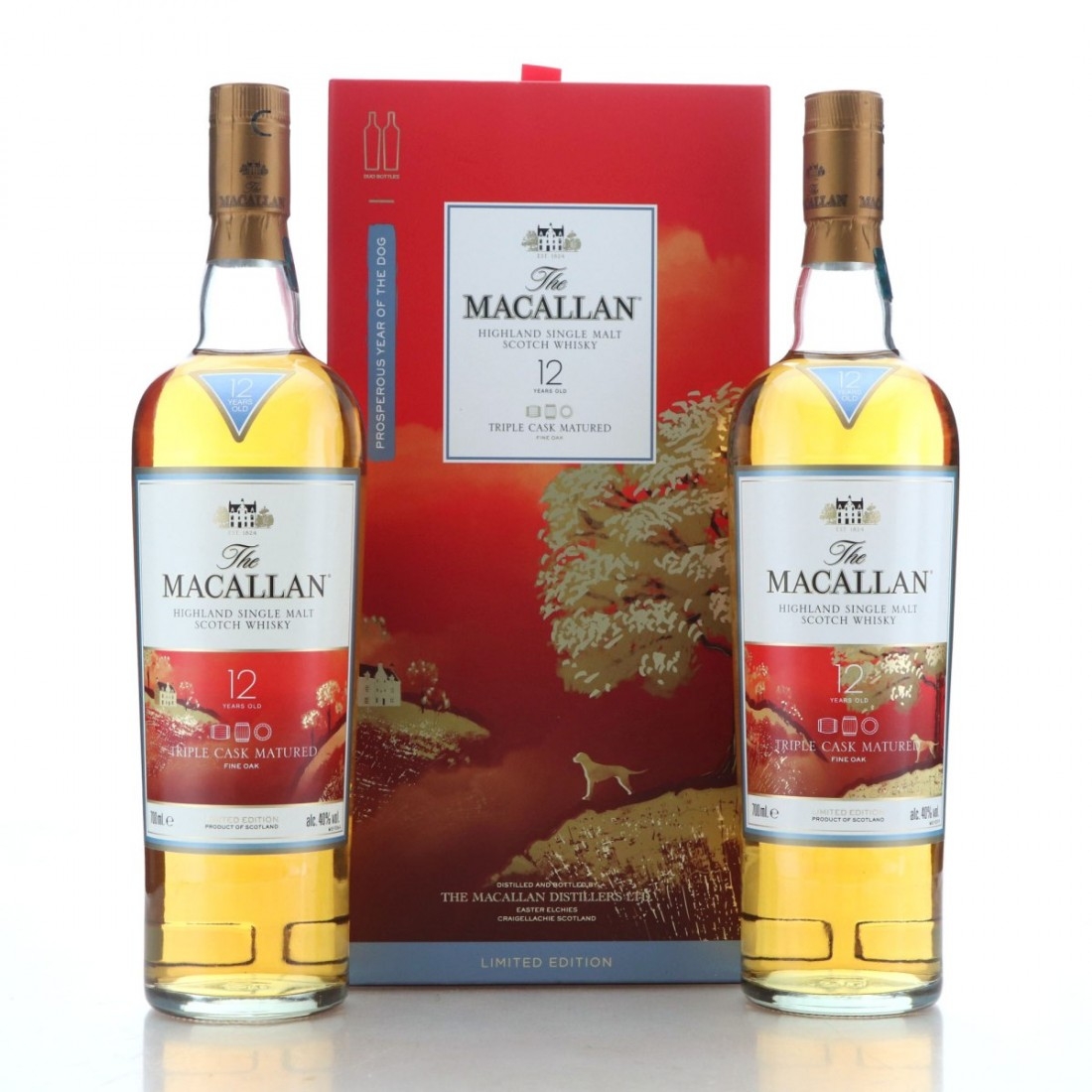 Macallan Triple Cask 12 Year Old x 2 - Prosperous Year of the Dog