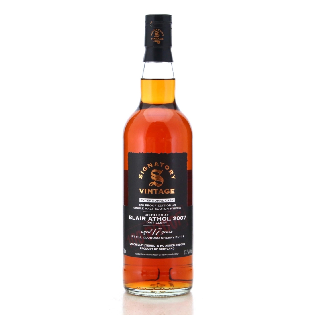 Image for Blair Athol 2007 100 Proof 17 Year Old Exceptional Cask Edition #9