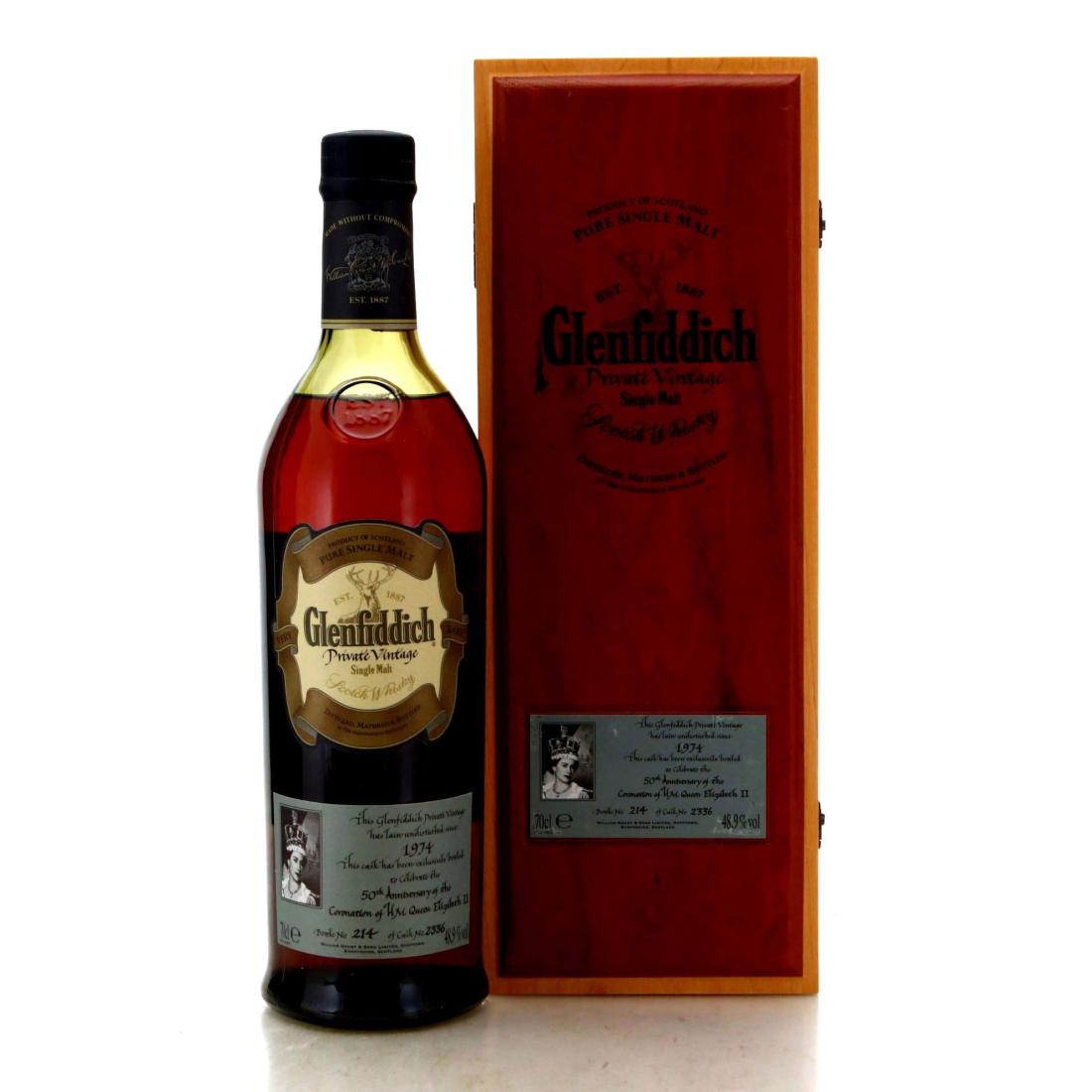 Glenfiddich 1974 Private Vintage 50th Anniversary of the Queens Coronation