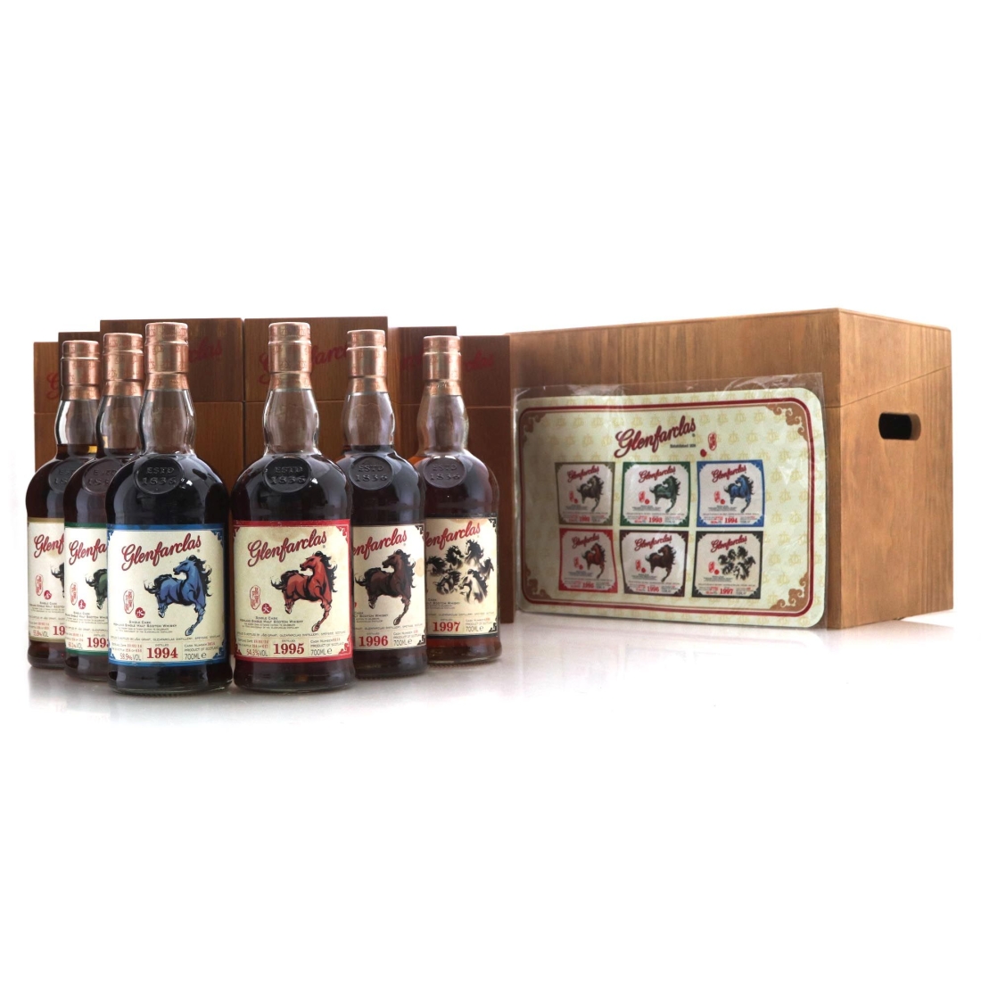 Image for Glenfarclas Horse Series Single Casks x 6 - 178th Anniversary