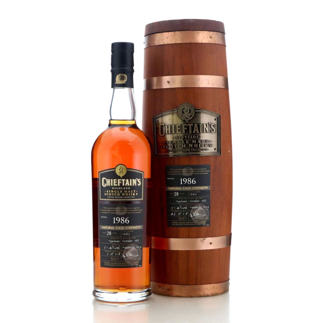 Image for Highland Single Malt 1986 Chieftain's 28 Year Old