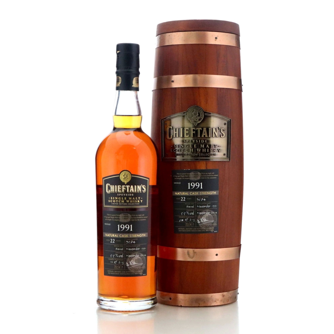 Image for Speyside Single Malt 1991 Chieftain's 22 Year Old