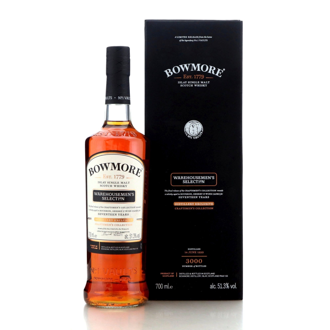 Image for Bowmore 1999 Warehousemen's Selection 17 Year Old