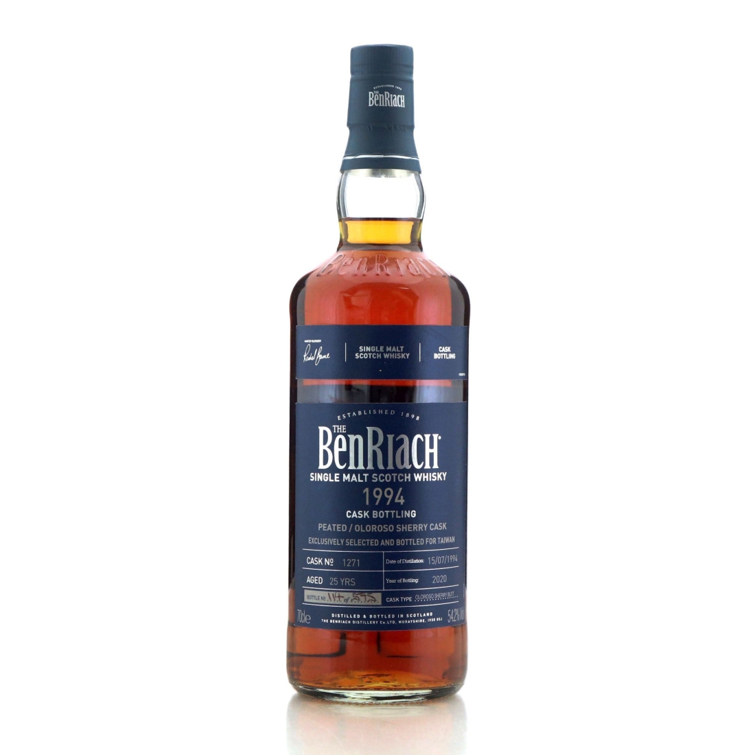 Image for Benriach 1994 Cask Bottling 25 Year Old Peated