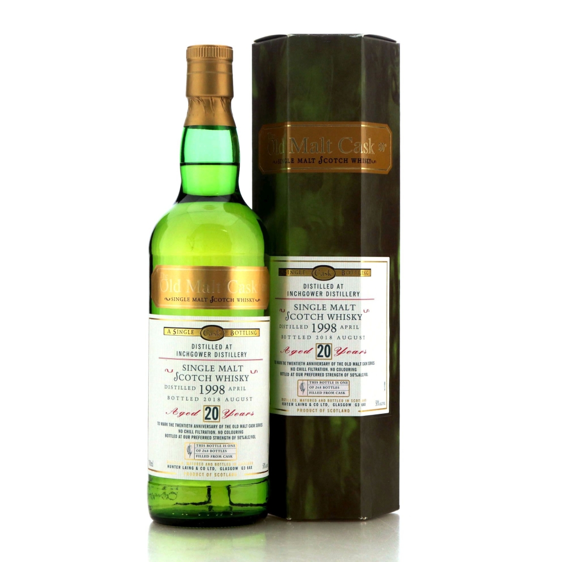 Image for Inchgower 1998 Hunter Laing 20 Year Old / Old Malt Cask 20th Anniversary