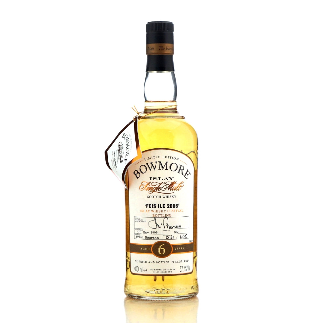 Image for Bowmore 1999 Islay Whisky Festival Bottling 6 Year Old