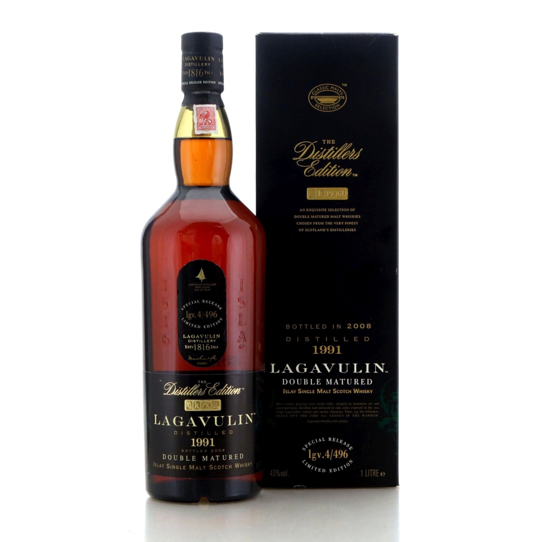 Image for Lagavulin 1991 The Distillers Edition lgv.4/496 Litre