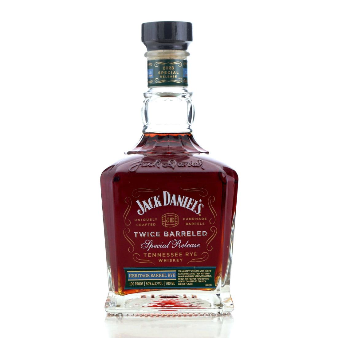 Jack Daniels Twice Barreled Rye 2023 Release Heritage Barrel