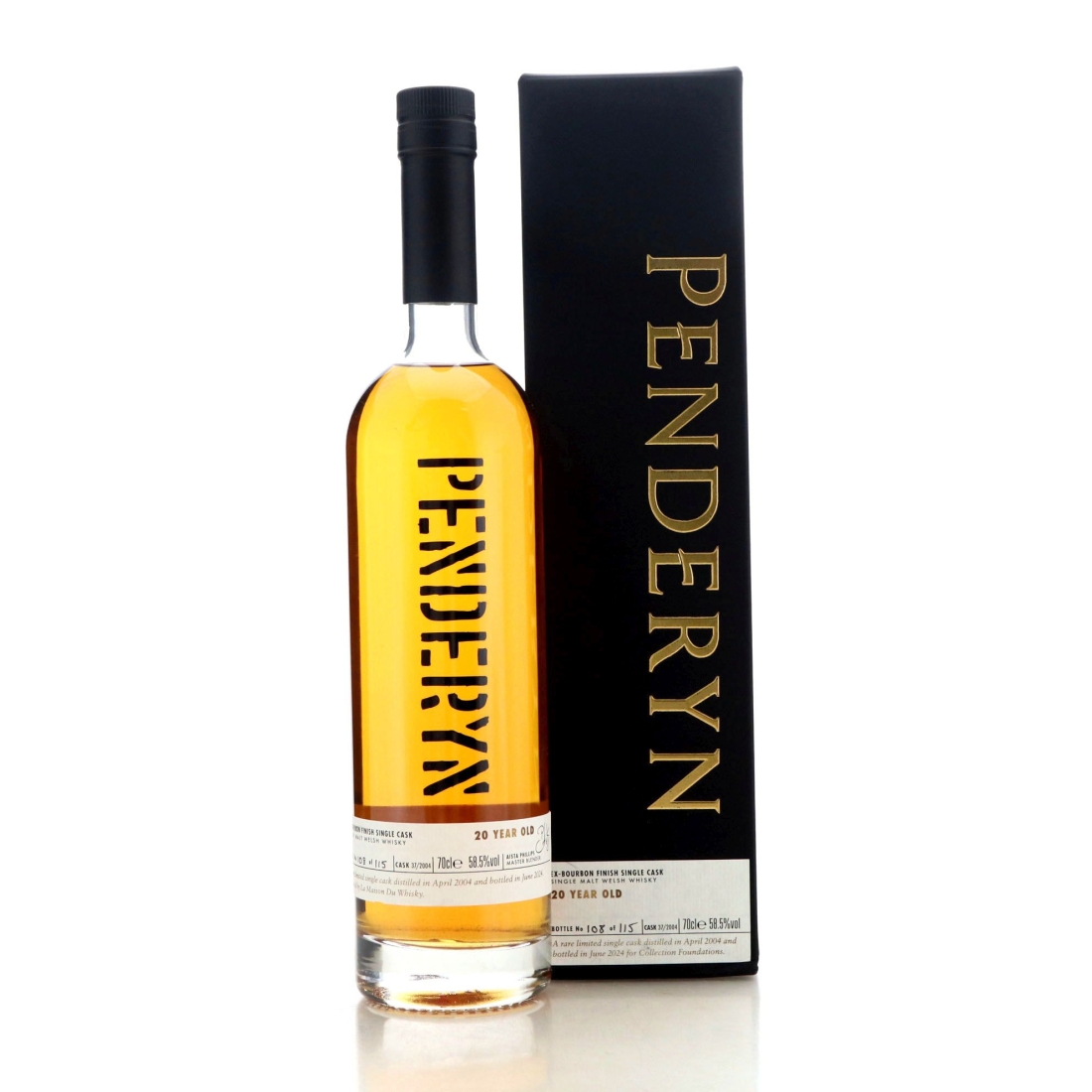 Image for Penderyn 2004 Single Bourbon Cask 20 Year Old #37 -
