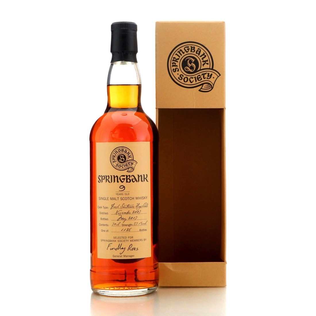 Image for Springbank 2007 Springbank Society 9 Year Old / Fresh Sauternes Hogsheads