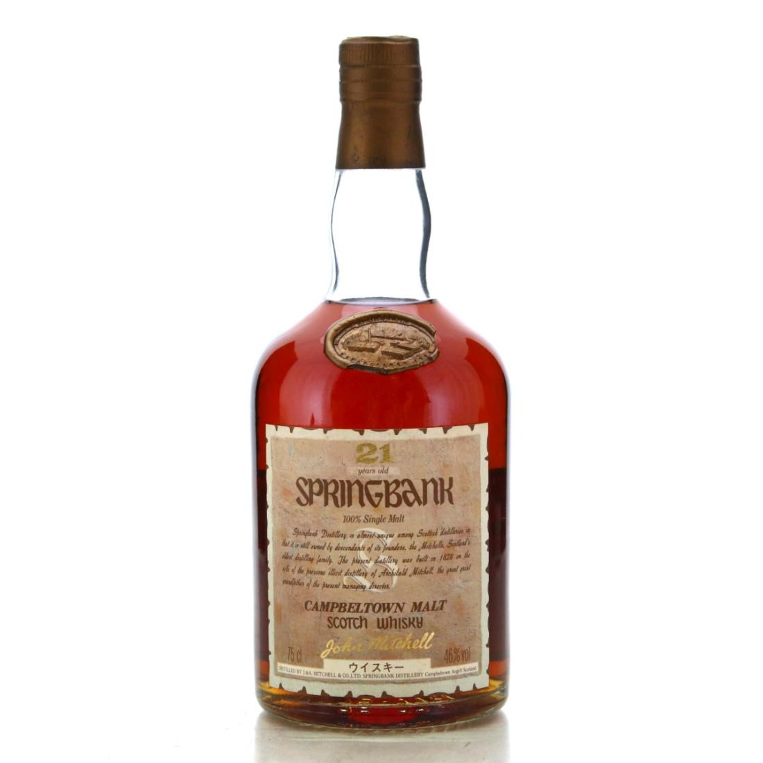 Image for Springbank 21 Year Old - John Mitchell