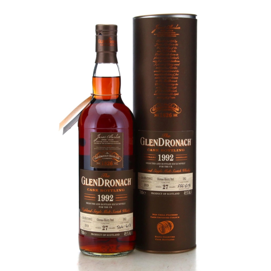 Image for Glendronach 1992 Single Cask 27 Year Old