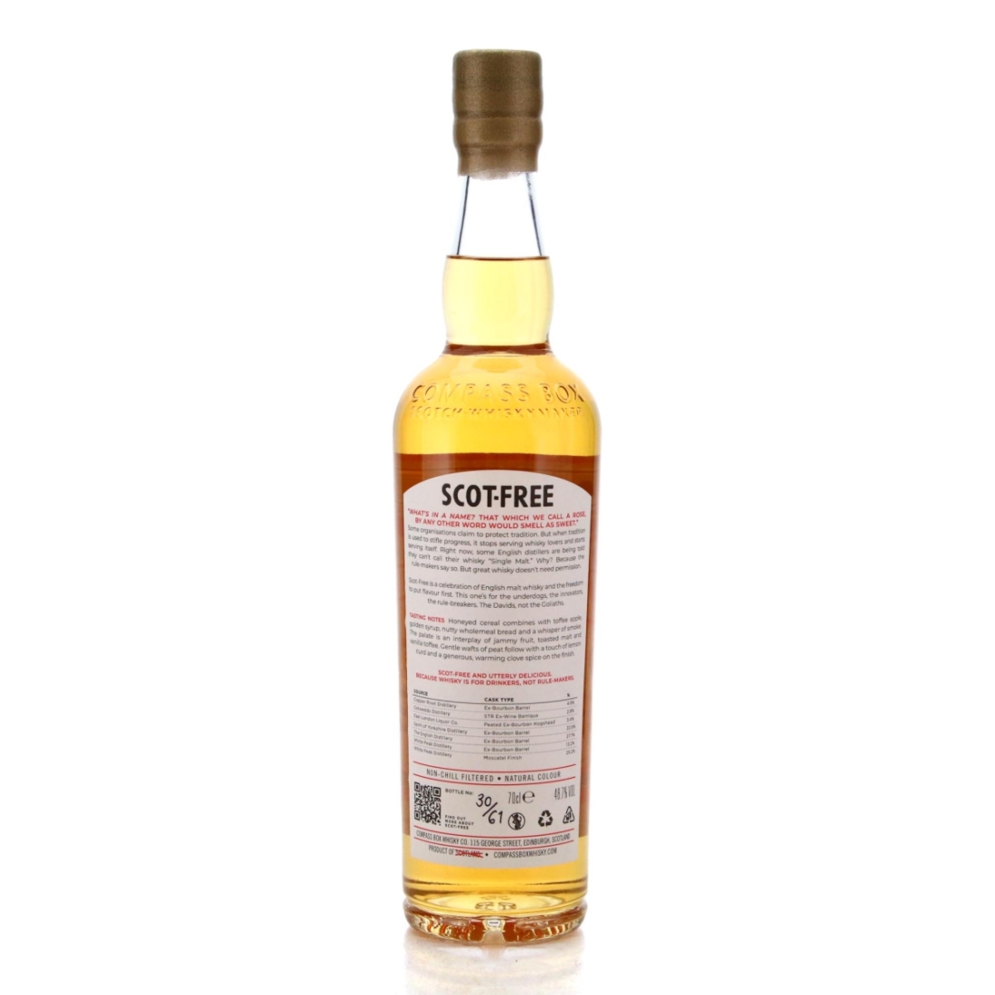 Image for Compass Box Scot-Free English Vatted Malt