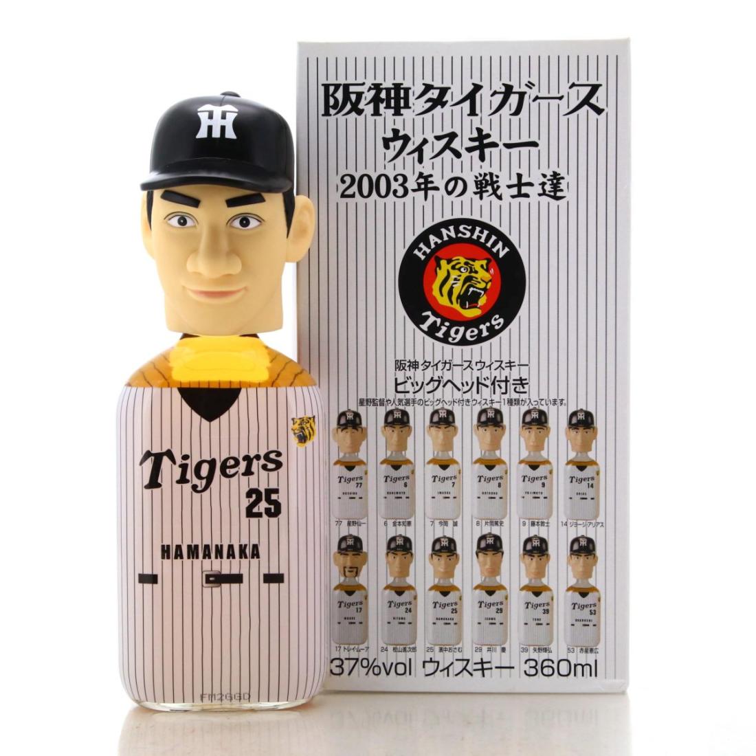 Hanshin Tigers Mercian 2003 Team Figurine Hamanaka, 2003, 37% whisky bottle