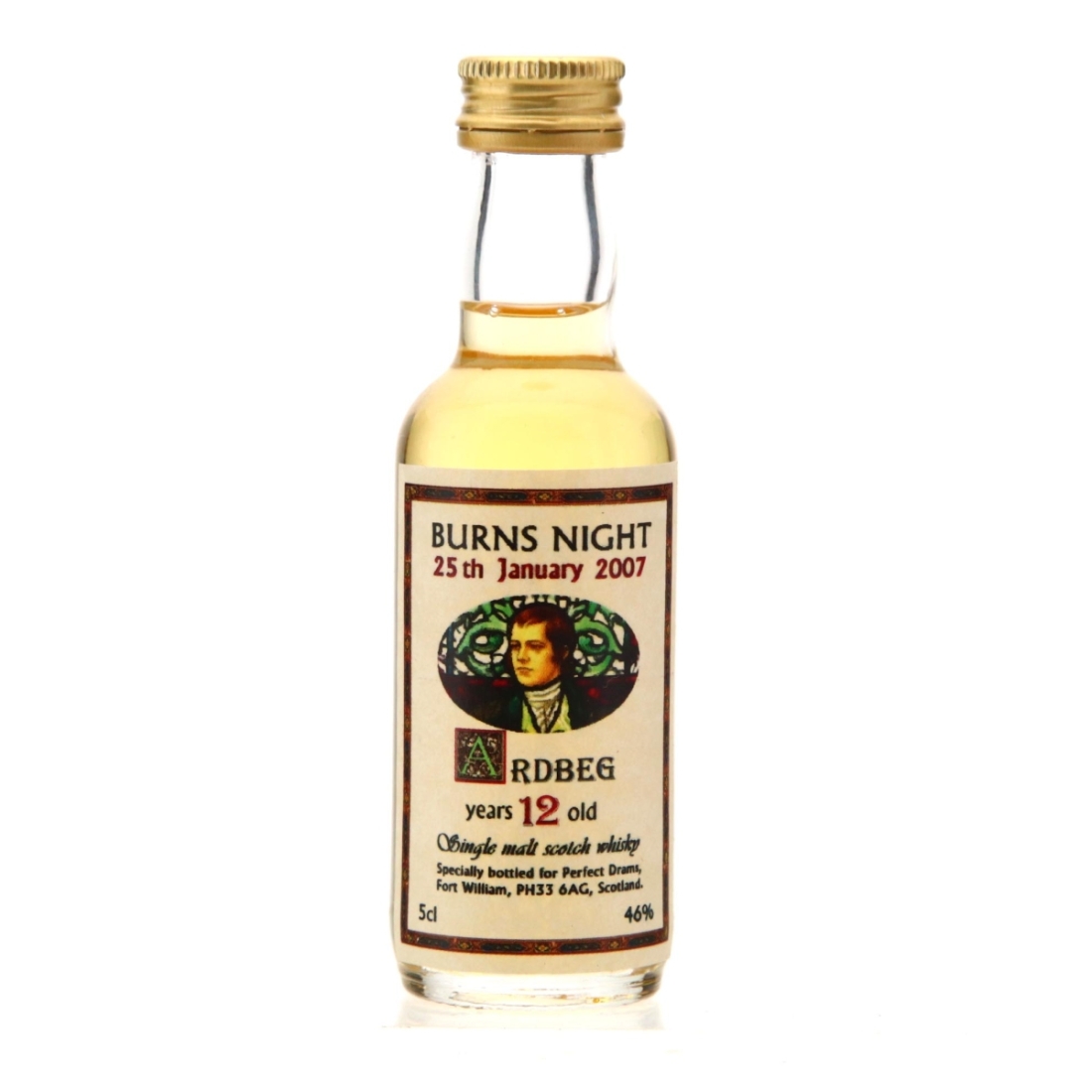 Image for Ardbeg 12 Year Old Burns Night Miniature