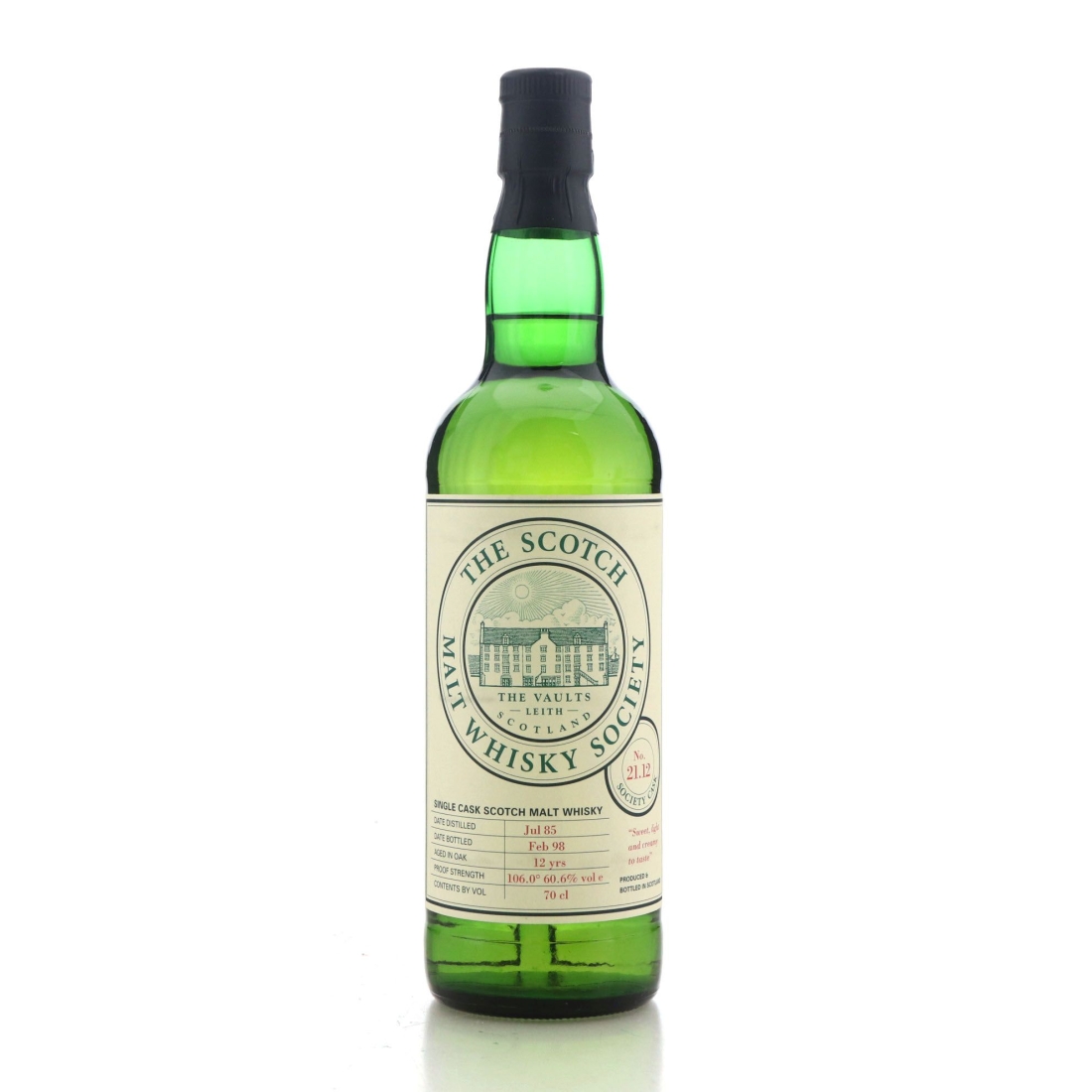 Image for Glenglassaugh 1985 SMWS 12 Year Old 21.12 - Sweet, light and creamy to taste