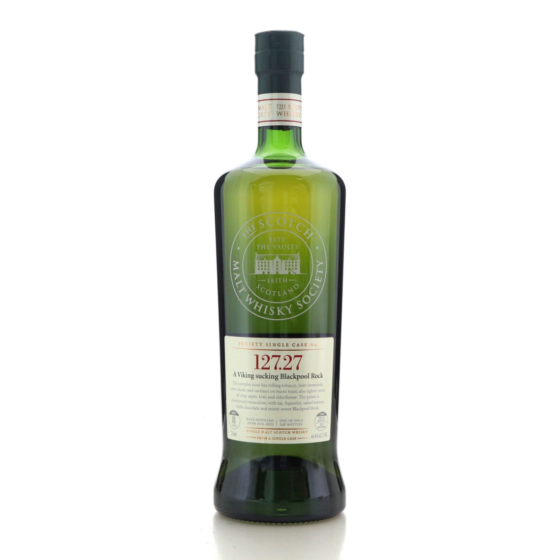 Image for Port Charlotte 2003 SMWS 8 Year Old 127.27 - A Viking sucking Blackpool Rock