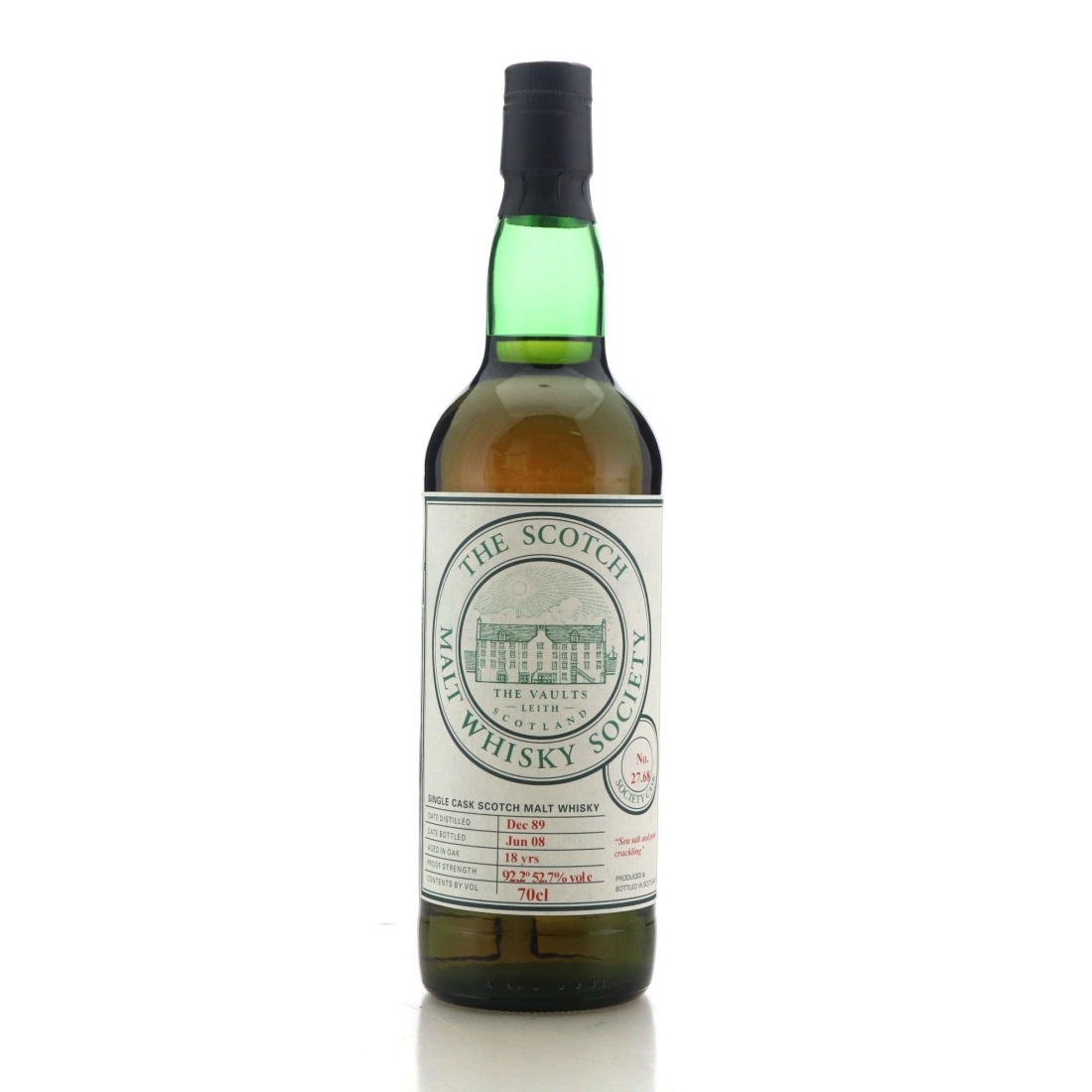 Image for Springbank 1989 SMWS 18 Year Old 27.68 - Sea salt and pork crackling