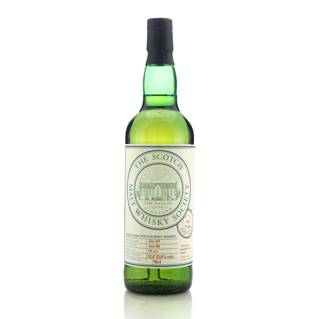 Image for Springbank 1989 SMWS 18 Year Old 27.69 - Sea Pinks, Samphire and oomph