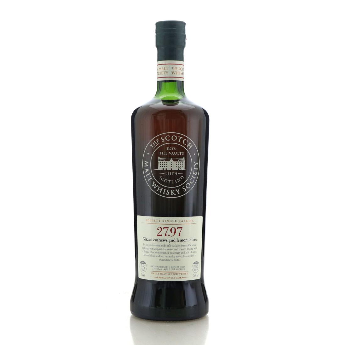 Springbank 1998 SMWS 13 Year Old 2797 Glazed cashews and lemon lollies