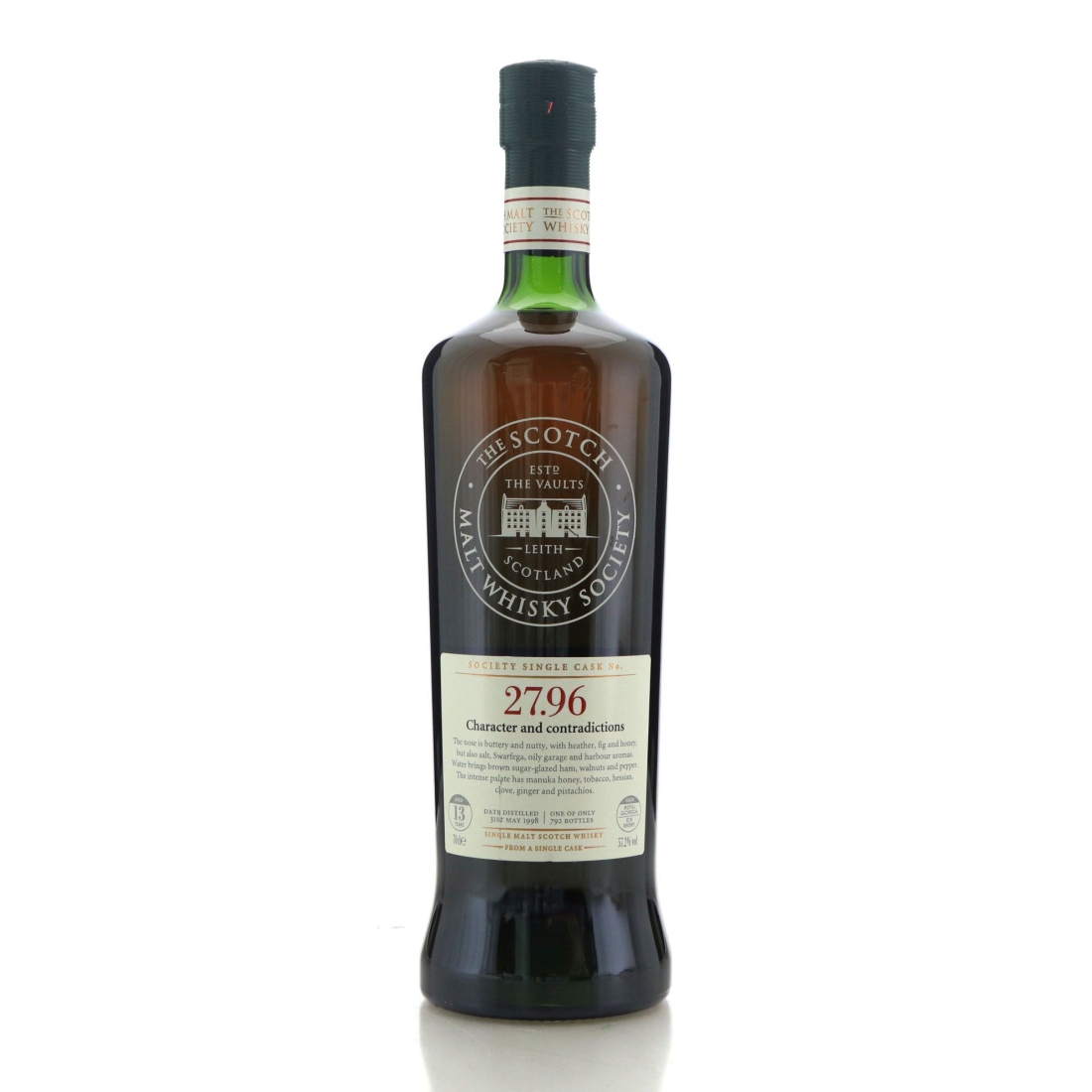 Image for Springbank 1998 SMWS 13 Year Old 27.96 - Character and contradictions