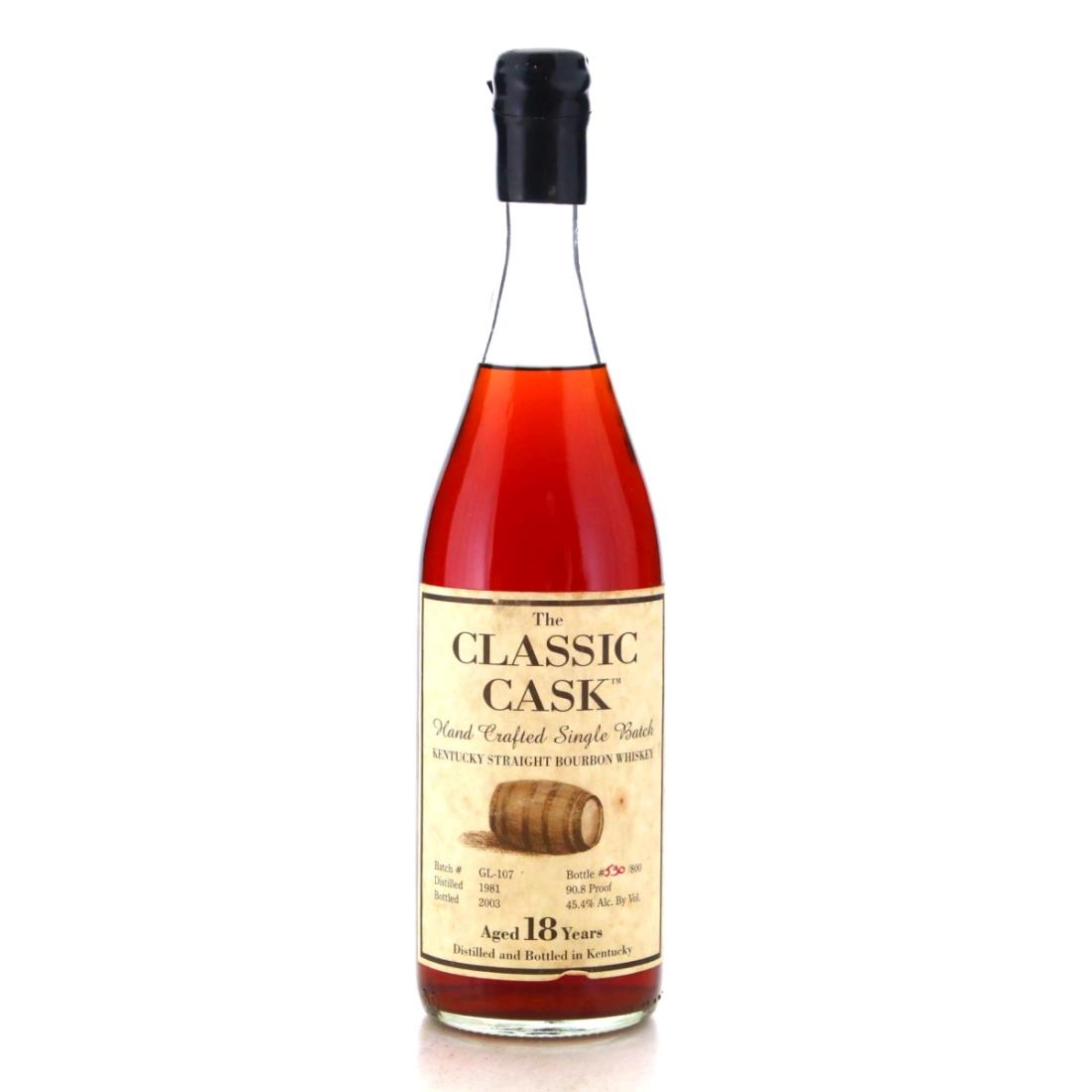 The Classic Cask 1981 18 Year Old Kentucky Straight Bourbon Batch GL107