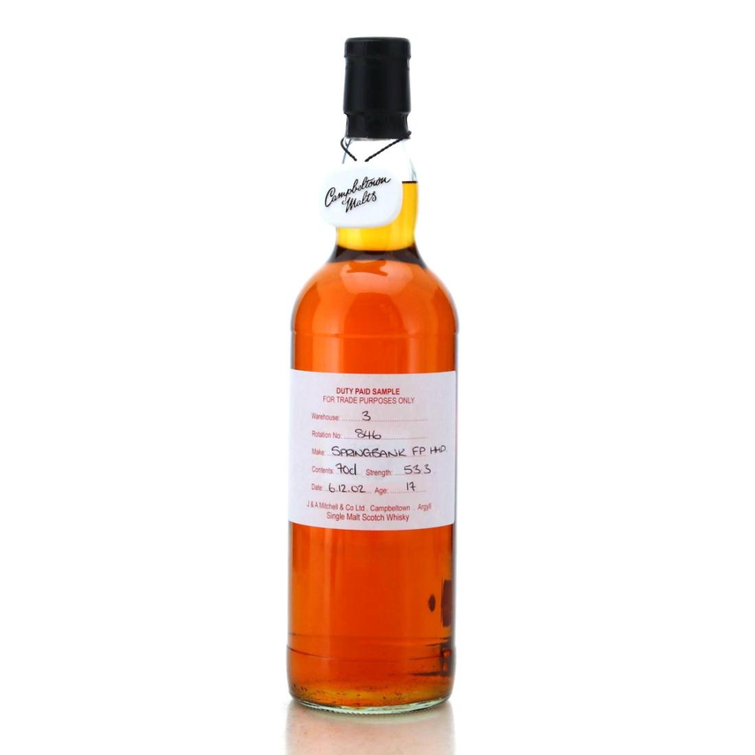 Springbank 2002 Duty Paid Sample 17 Fresh Port