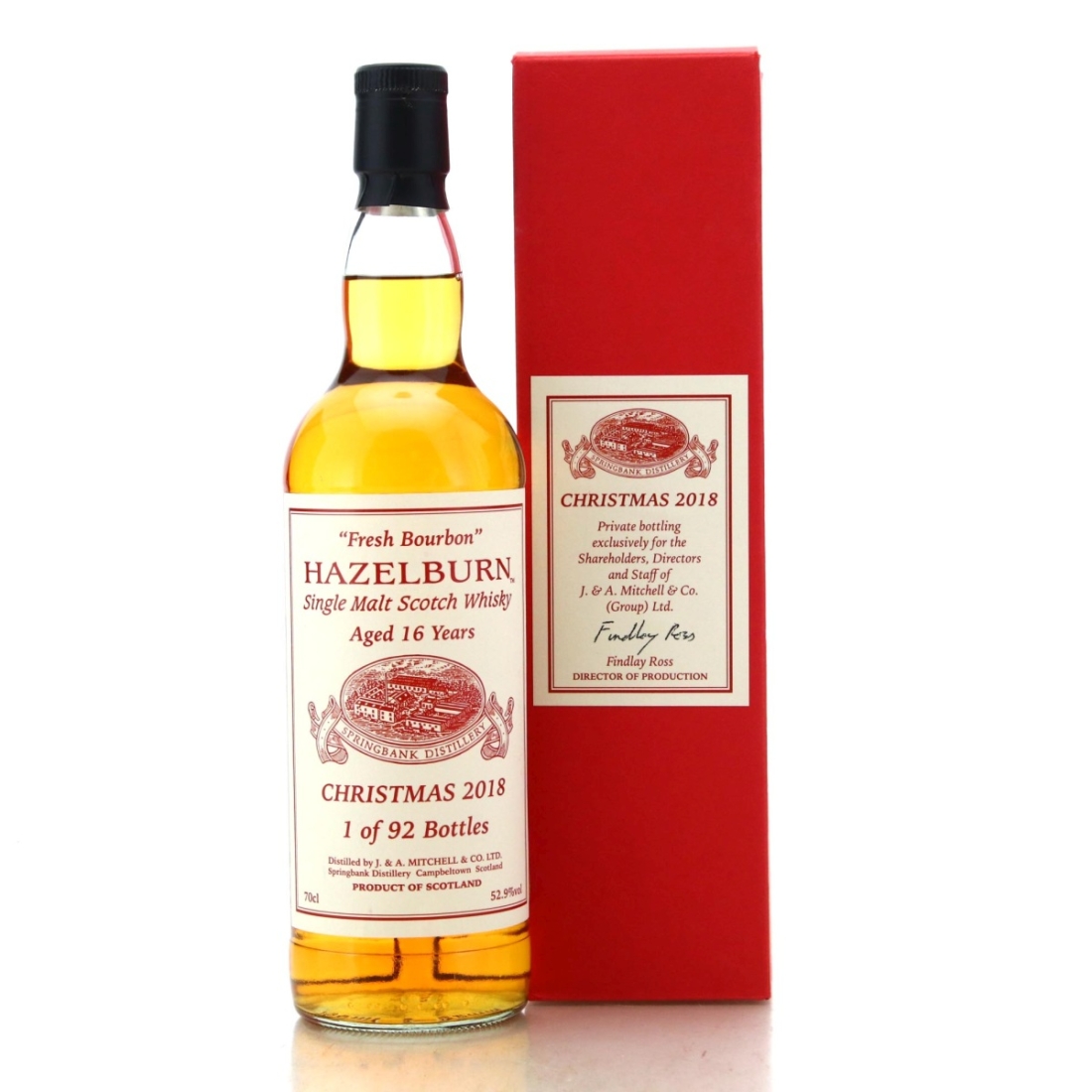 Image for Hazelburn 16 Year Old Fresh Bourbon / Christmas 2018